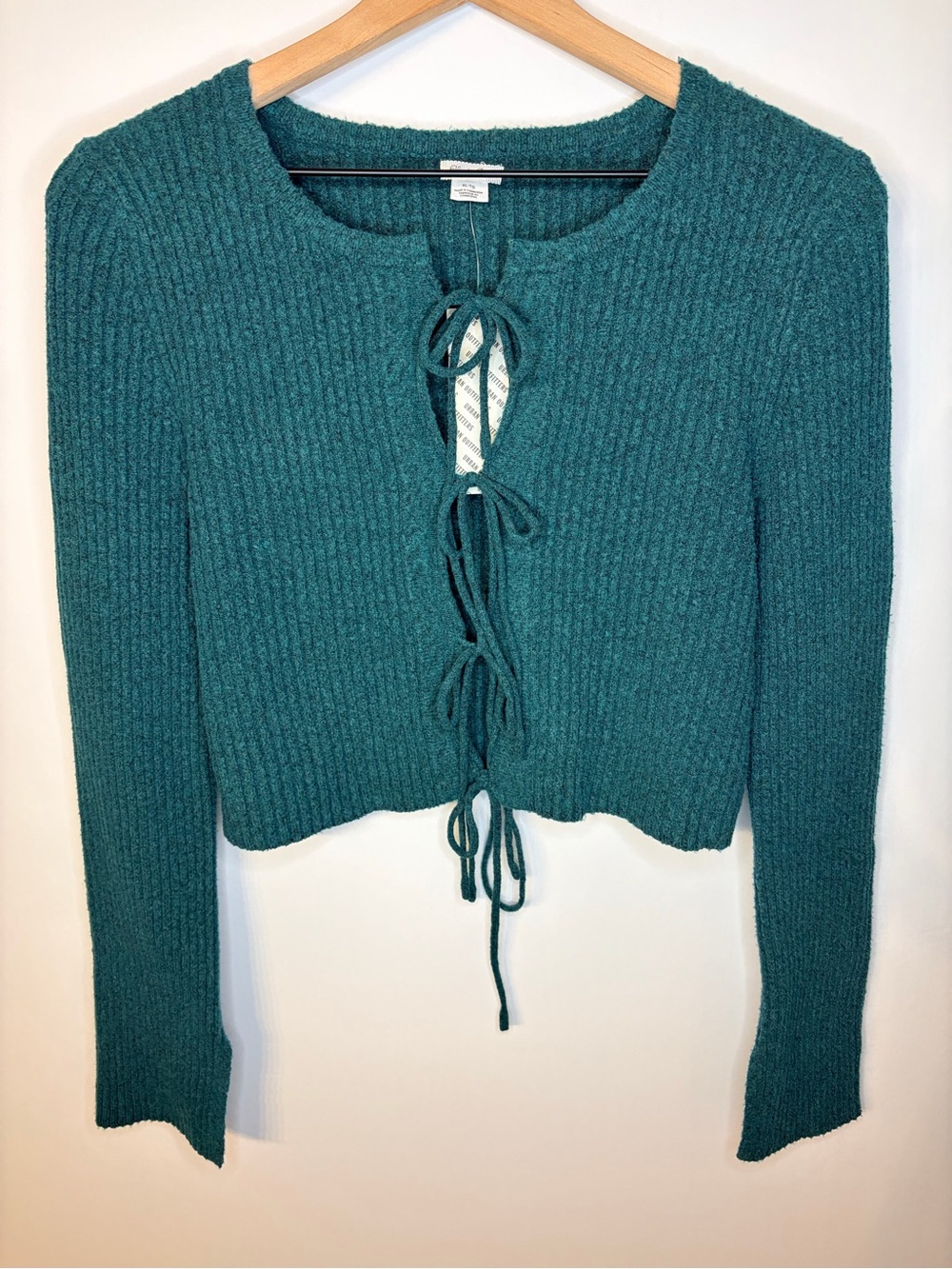 *NWT* Kimchi Blue For Urban Outfitters Jane Bow Tie-Front Cardigan, Size XL